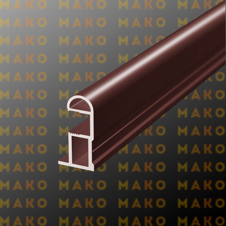 Профиль вертикальный MS162 Бордо (P14)